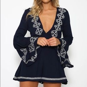 Peppermayo bell sleeve romper